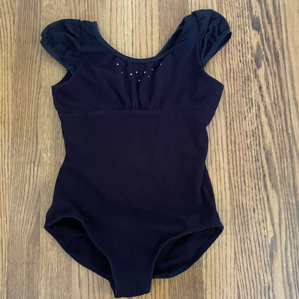 Capezio girls black leotard